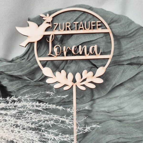 Caketopper "Zur Taufe"