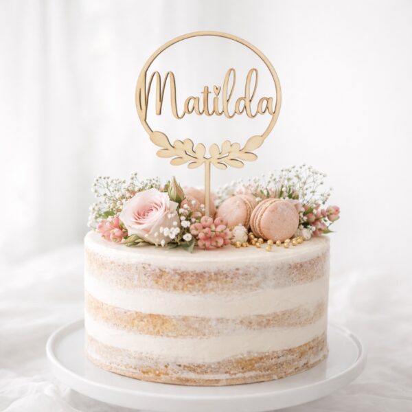 Caketopper "Bl&uuml;tenkreis"