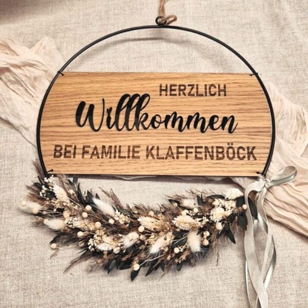 Loop "Willkommen" mit Familienname