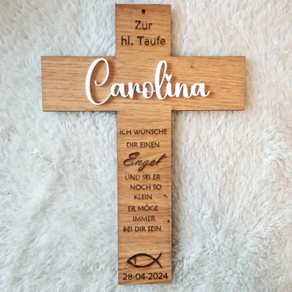 Holzkreuz zur Taufe