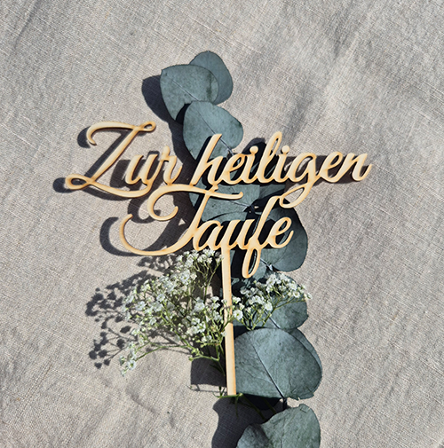Caketopper "Zur heiligen Taufe"
