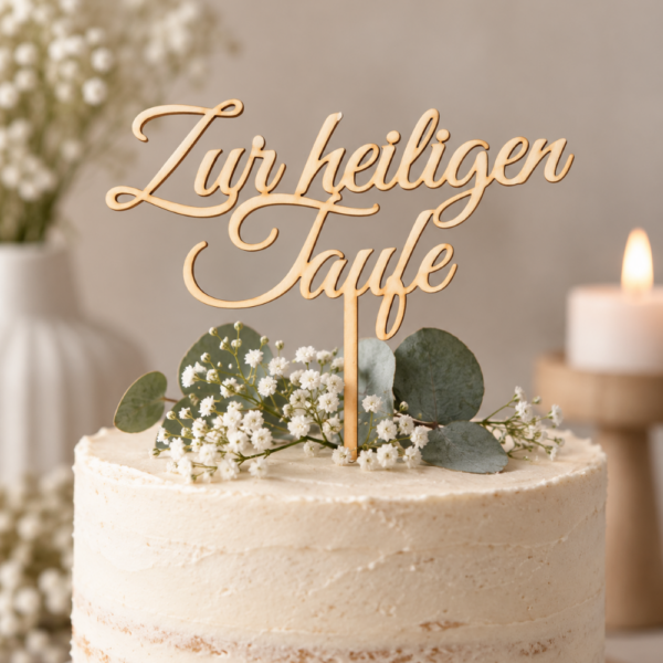 Caketopper "Zur heiligen Taufe"