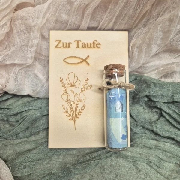 Holzkarte "Zur Taufe"