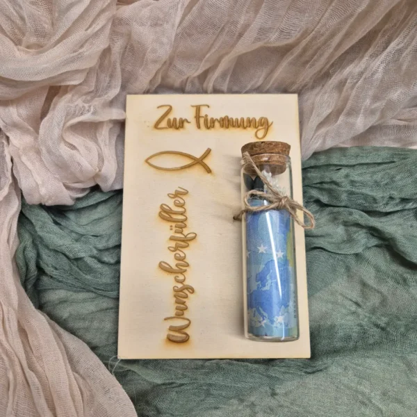 Holzkarte "Zur Firmung"