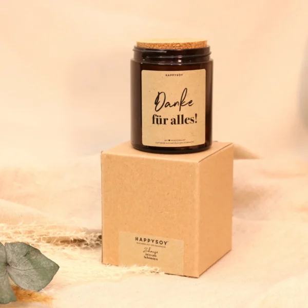 Kerze "Danke f&uuml;r alles"