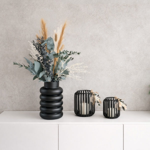 Dekoset "Vase + Windlicht"