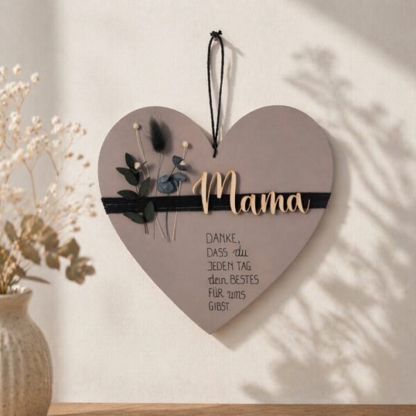 Holzherz "Mama"