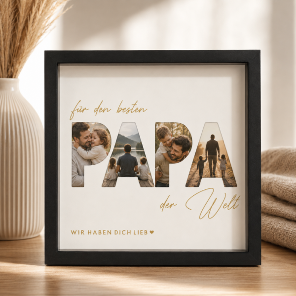 Bilderrahmen "f&uuml;r den besten PAPA der Welt"