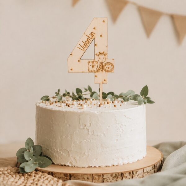Caketopper Zahlen personalisiert