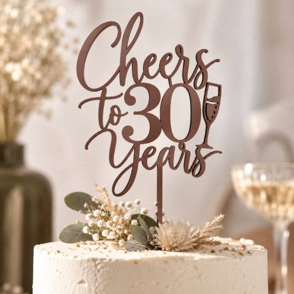 Caketopper "Cheers" personalisiert